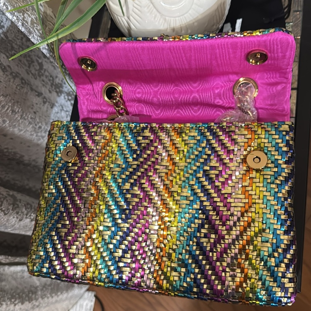 🍇🍇🍇HOST PEAK Kensington Woven Faux Leather Convertible Shoulder Bag🍇🍇🍇 - Picture 15 of 17